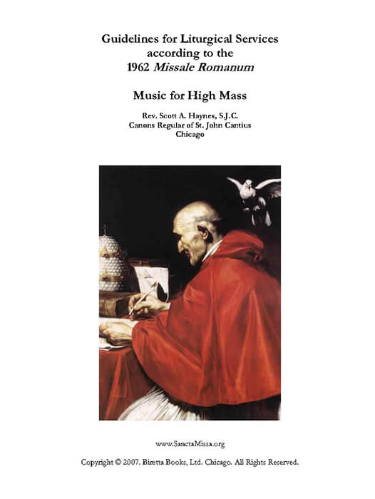 Portada del documento «Guidelines for the Music for High Mass, 2007»