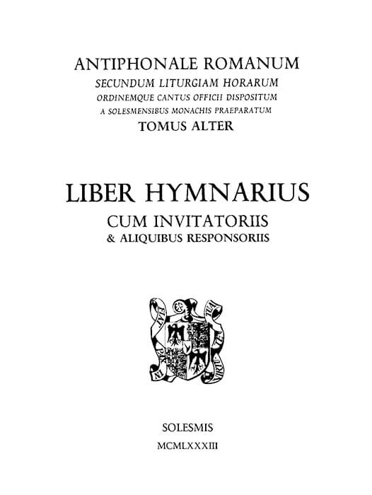Portada del libro «Liber Hymnarius, 1983»