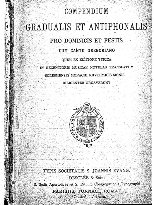 Portada del libro «Liber Usualis en Notación Moderna, 1924»
