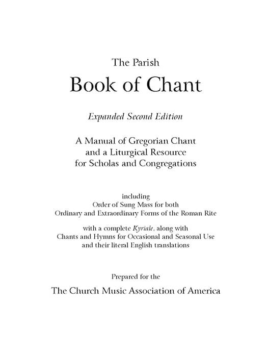 Portada del libro «The Parish Book of Chant, Expanded Second Edition, 2012»