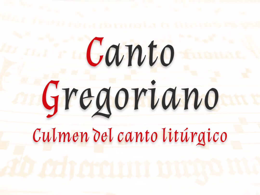 Cartel de la página «Canto Gregoriano»
