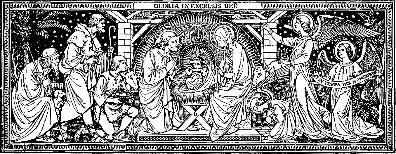 La Natividad del Señor en el pesebre