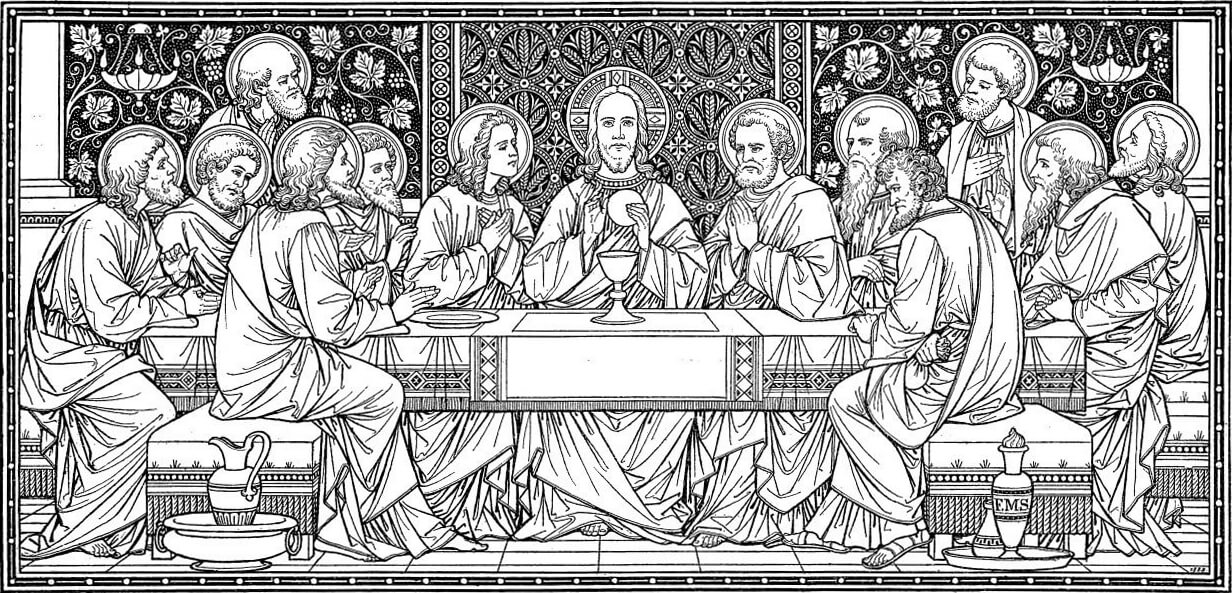 Jesús instauró la Eucaristía en la última cena en el cenáculo de Jerusalén